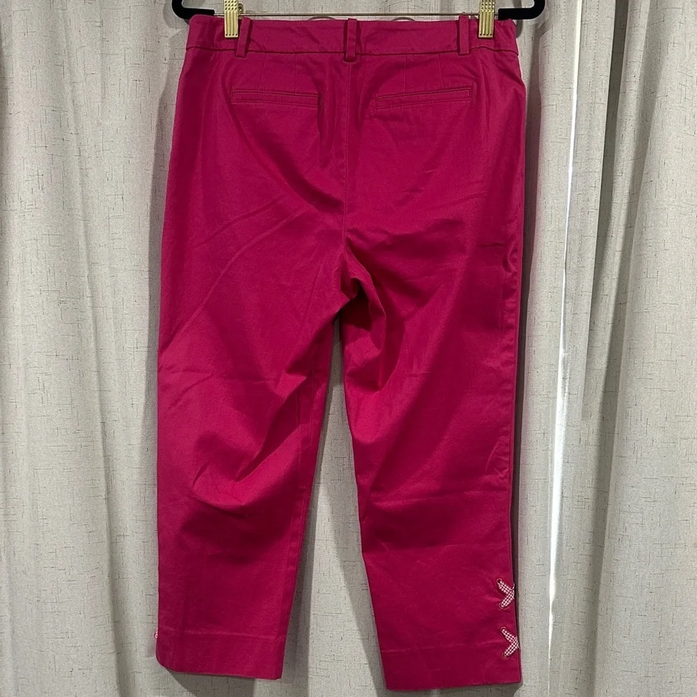 Talbots Vibrant Pink Capris perfect crop size 8P